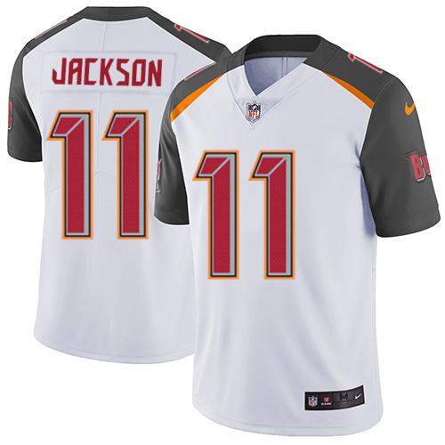 Nike Buccaneers #11 DeSean Jackson White Men's Stitched NFL Vapor Untouchable Limited Jersey - Click Image to Close
